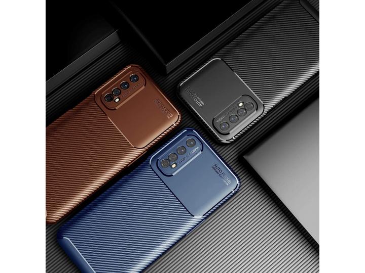 Actual product image Screenguard Realme 7 Cover Carbon Design TPU Case (Realme 7)