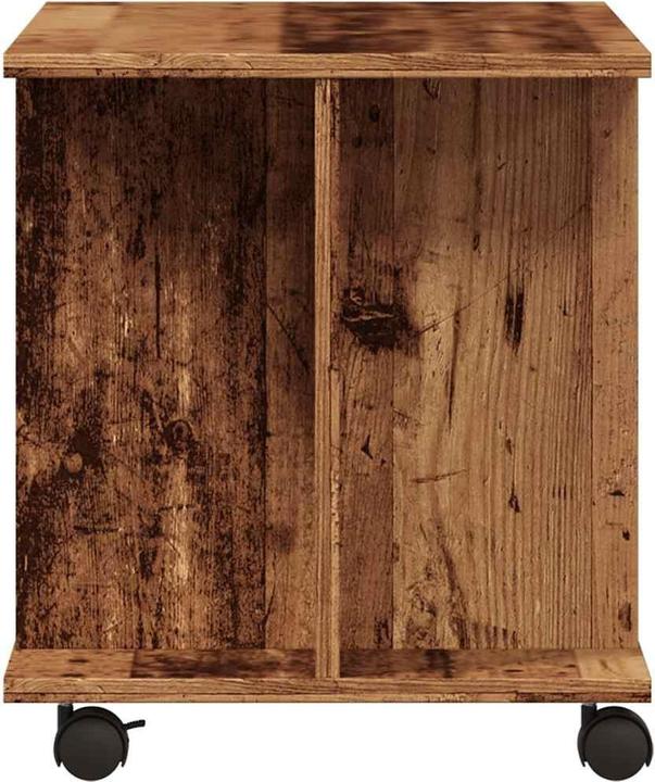 Produktbild VidaXL TV Regal TV Schrank Lowboard Fernsehtisch mit Rollen Altholz-Optik (80 x 40 x 45 cm)