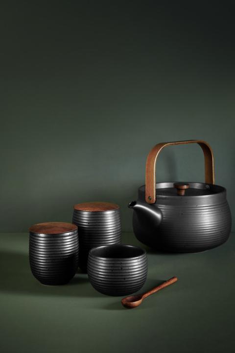 Actual product image ASA Selection Teapot with wooden handle, black (1.50 l)