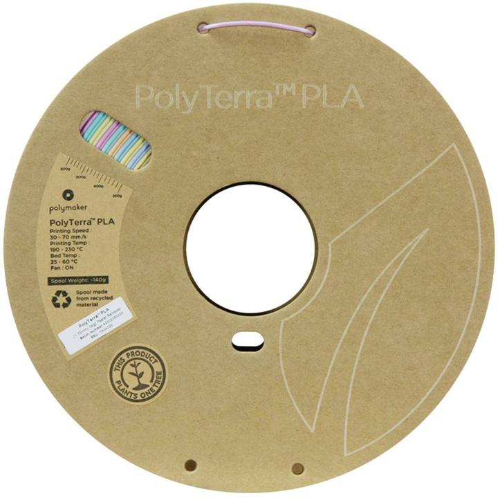 Actual product image Polymaker Polyterra PLA (1.75 mm, 1 kg) (PLA, 1.75 mm, 1000 g, Multicoloured)