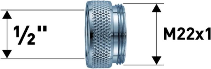 Produktbild Neoperl Reduktion 1/2, M22x1 Gewinde (Rohrreduktion)