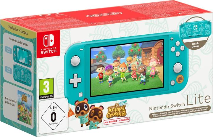 Produktbild Nintendo Switch Lite Animal Crossing: New Horizons Timmy & Tommy Aloha Edition