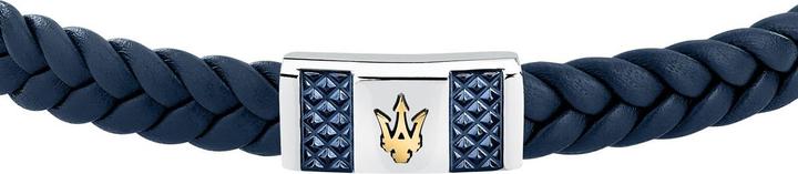 Produktbild Maserati Armband (19 cm, Edelstahl, Leder)
