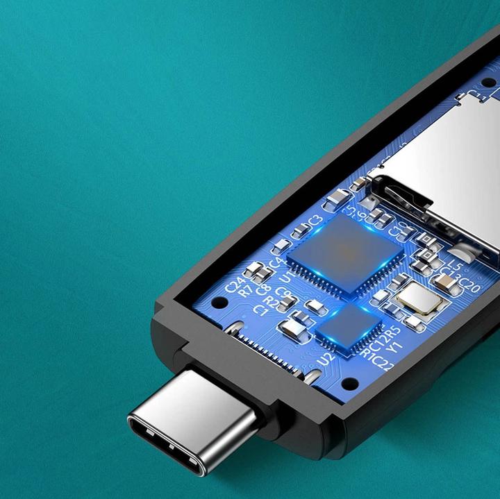 Produktbild Ugreen CM304 USB + USB-C Adapter Card Reader SD + microSD (black) (USB-C)