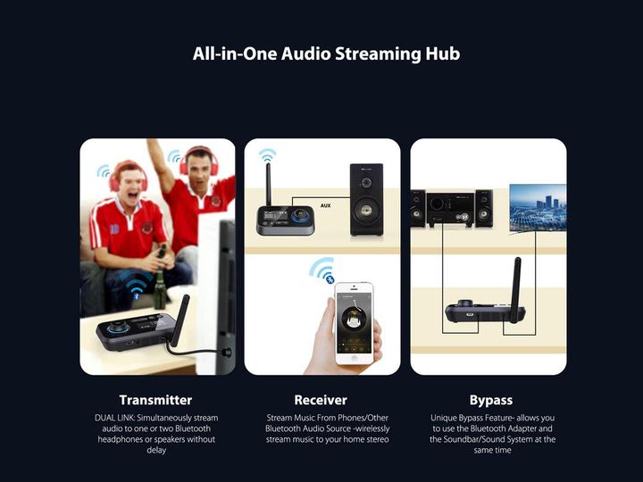 Actual product image Omnitronic BDT-5.0 Bluetooth 5.0 Transceiver