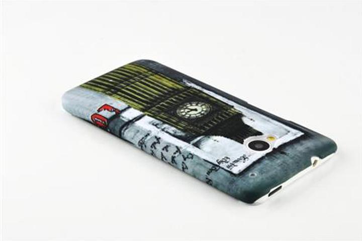 Actual product image Cadorabo Hard cover with imprint cover (HTC One M7)