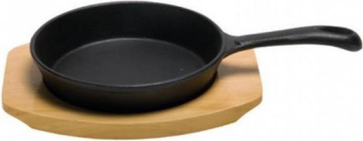 Image du produit Nouvel Poêle à fonte avec soucoupe en bois (17.50 cm, Poêle à frire, Fonte)
