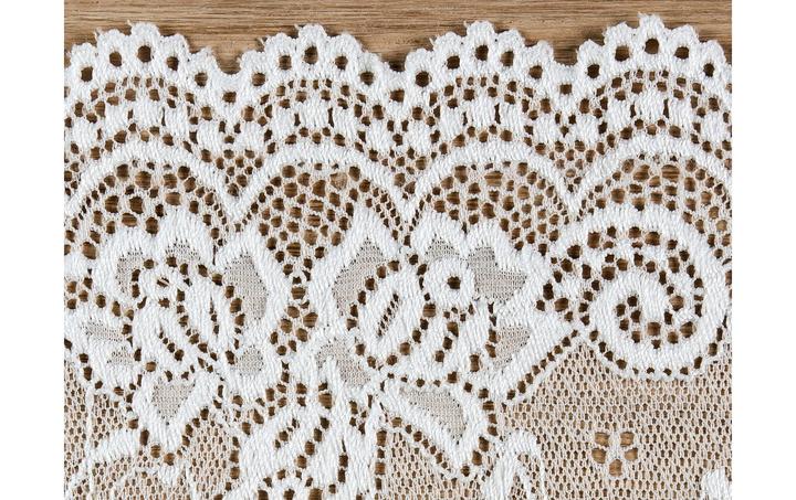 Produktbild Partydeco Stoff Spitze 15 x 900 cm, Weiss