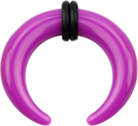 Actual product image Star Piercing Expanding sickle violet (without brass, Acrylic)