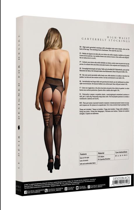 Produktbild Le Désir High-waist garterbelt stockings - O/S (One Size)