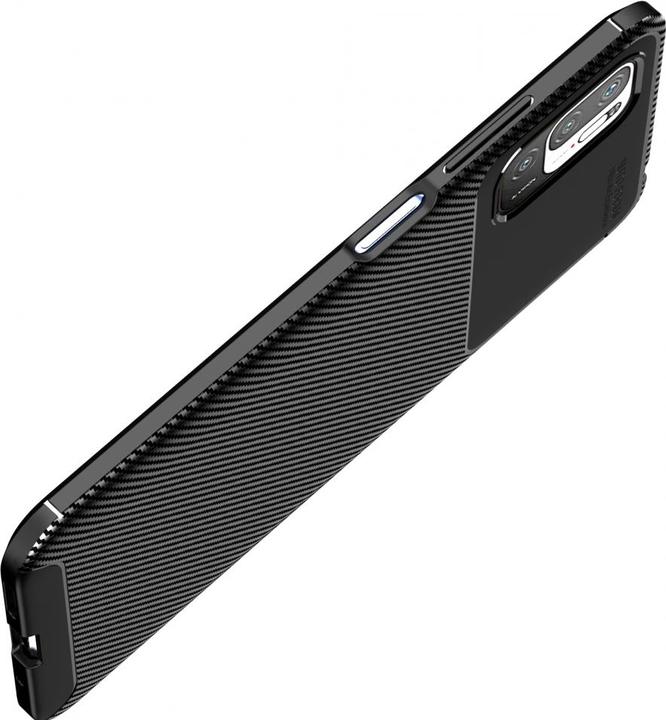 Actual product image Screenguard Xiaomi Redmi Note 10 5G Hull Carbon Design TPU Case (Xiaomi Redmi Note 10 5G)