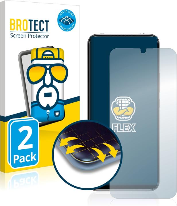 Produktbild BROTECT Full-Cover Displayschutz (2 Stück, Xiaomi Mi 10 Lite)