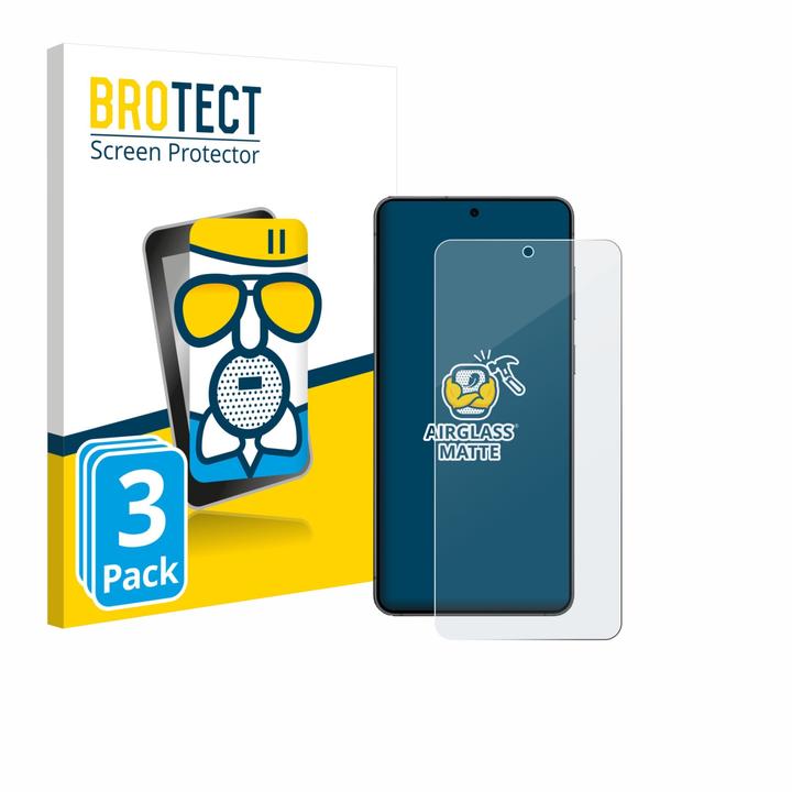 BROTECT Schutzglas Schutzfolie Displayschutz Display Schutz Glas Folie matt (3 Stück, Samsung Galaxy S25 Edge)