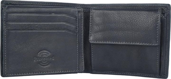 Actual product image Greenland Nature Black Nappa wallet RFID leather 11 cm