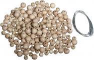 Rayher Paquet artisanal : perles en bois étoiles Classic
