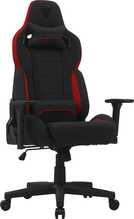 Sense Gaming chair Sense7 Sentinel fabric Gaming Chair, Black-red
