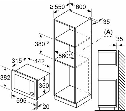 Immagine prodotto Bosch Hausgeräte BFL623MS3 (Spina UE, 20 l)
