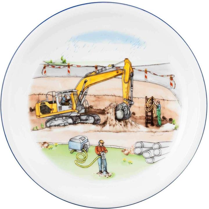 Produktbild Seltmann Weiden Kinderporzellan Set 65285 BAUSTELLE 3 teilig