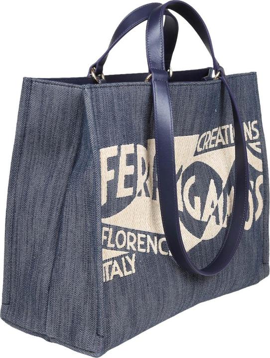 Produktbild Salvatore Ferragamo Ferragamo tote bag (m) in denim with logo