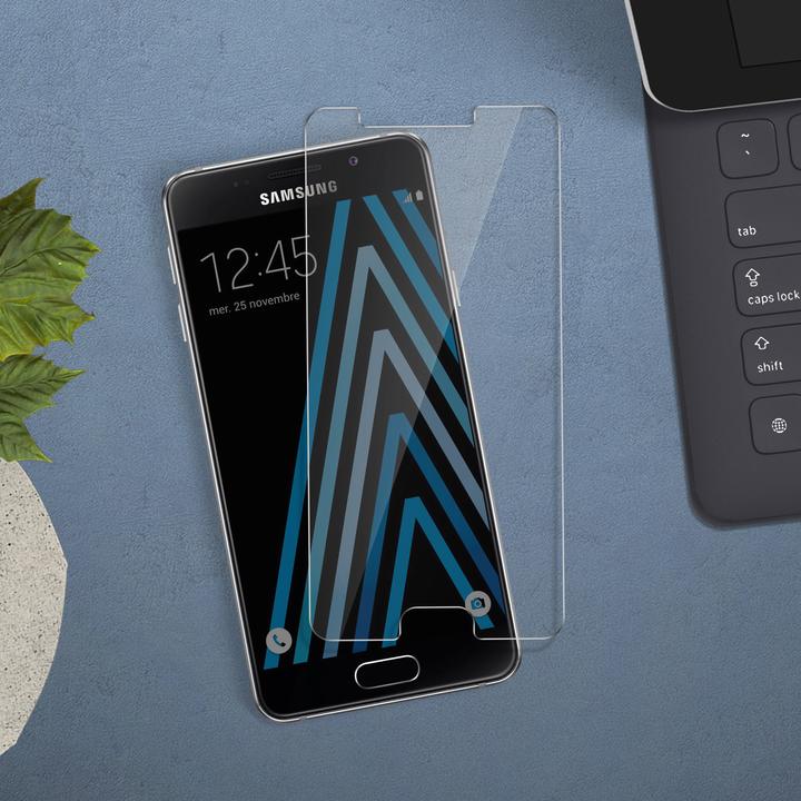 Actual product image Avizar Crystal clear film, glass screen protector (1 Piece, Samsung Galaxy A3 (2016))