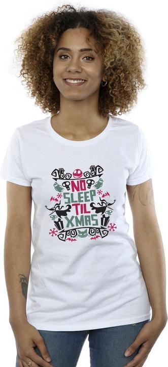 Actual product image Disney Womens/Ladies The Nightmare Before Christmas No Sleep Til Xmas Cotton T-Shirt (XL)