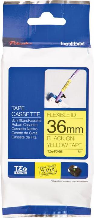 Actual product image Brother P-Touch (4 cm, Yellow)