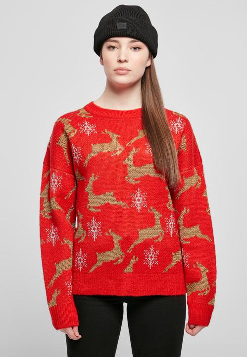 Actual product image Urban Classics Ladies Oversized Christmas Sweater (S)