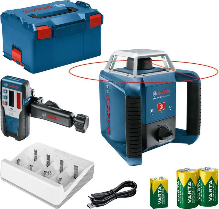 Bosch Professional Rotary laser GRL 400 H + LR 1 in L-BOXX