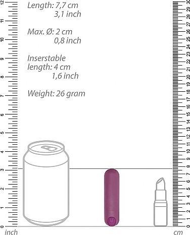 Actual product image Shots 10 Speed Rechargeable Bullet