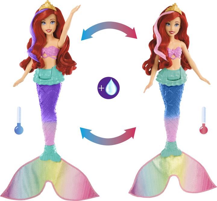 Immagine prodotto Disney Princess Principessa undinėlė Arielė su spalvų keitimo funkcija
