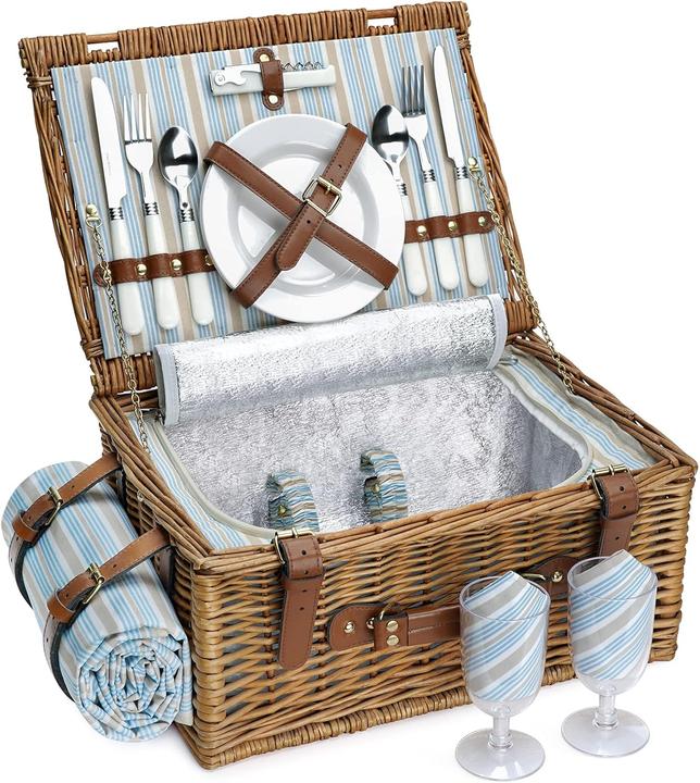 Actual product image HappyPicnic Picknickkorb-Set mit Kühlfach für 2 Personen