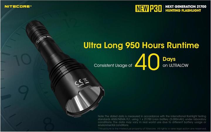 Produktbild Nitecore P30 (15.55 cm, 1000 lm)