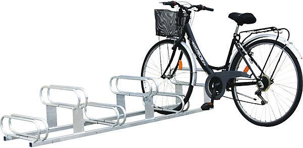 Actual product image SPL Offset vertical bicycle rack, 6 parking spots, hot dip galvanised.