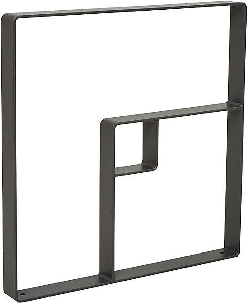 Actual product image SPL KUBE bicycle parking rail, steel, grey.