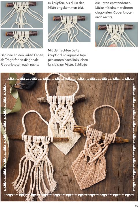 Actual product image Simple macramé creative set. With instruction book and material