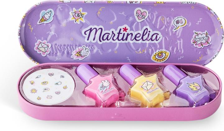 Actual product image Martinelia Super Girl - Nail Polish & Stickers Tin Box (AQ-12231)