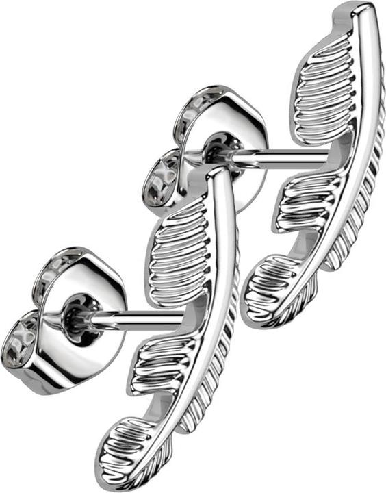Immagine prodotto Star Piercing Orecchino con piuma d'argento (senza ottone, Acciaio chirurgico 316L)