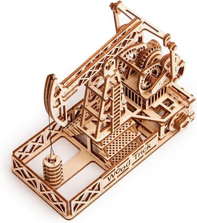 Image du produit Wood Trick Installation d'extraction de pétrole - Foreuse à pétrole - Kit de construction en bois 3D