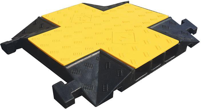 Immagine prodotto Moravia Canalina passacavi, grande, elemento a croce, nero / giallo. (Ponte cavo, 59.70 cm)