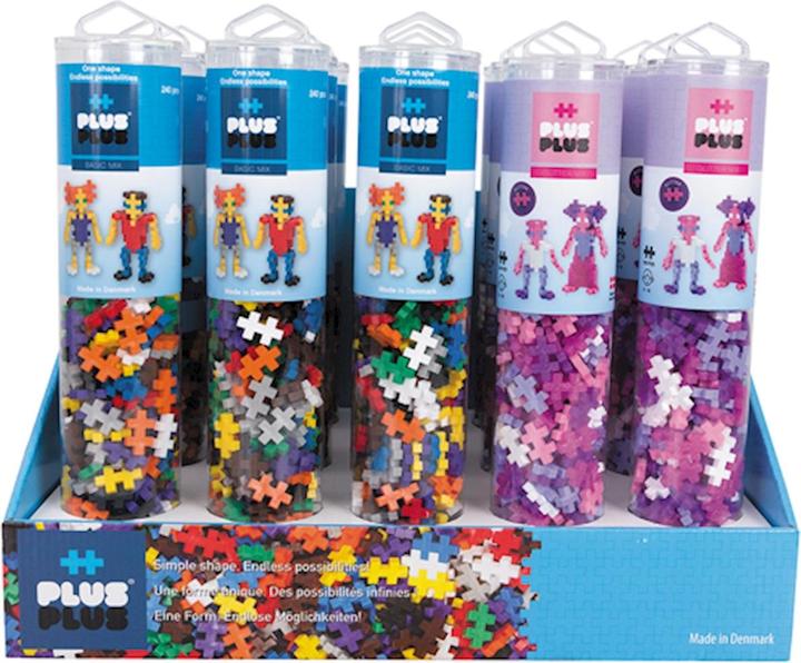 Plus-Plus Tube Basic Glitter Display T ass