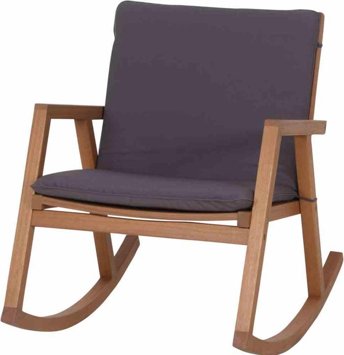 Actual product image Siena Garden Siena Alva Rocking Chair teaklook Eucalyptus FSC 100%, incl. cushion