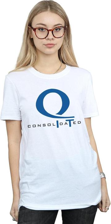 Actual product image Womens/Ladies Arrow Queen Consolidated Logo Cotton Boyfriend T-Shirt (XXL)
