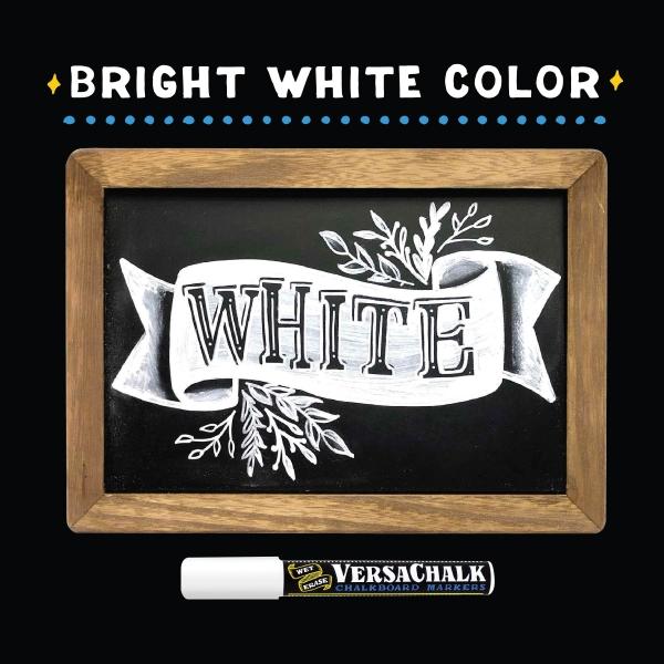 Image du produit VersaChalk - Marqueur blanc pour craie liquide, set de 4 pointes 5mm (Blanc, 5 mm, 4 x)