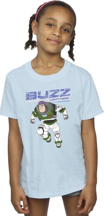 Actual product image Disney Girls Lightyear Buzz Jump To Action Cotton T-Shirt (116)