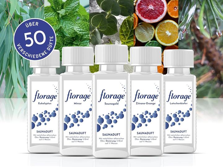 Actual product image Florage 5x 100ml Sauna Infusion Gift Set