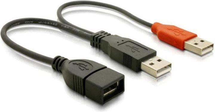 Delock Cavo a Y da 2 x USB 2.0 tipo A a 1 x USB 2.0 tipo A (0.22 m, USB 2.0)