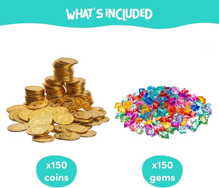 Actual product image The twiddlers Piratenschatz Set Treasure Party 300-Teilig