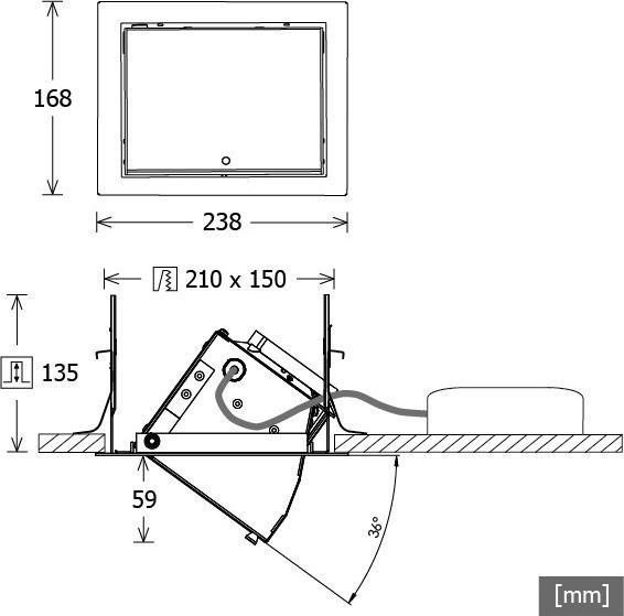 Produktbild LTS LED-Einbau-Wallwasher (2610 lm, IP20)