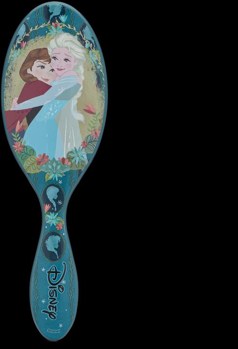 Actual product image Wet Brush WetBrush Original Detangler Hair Brush with Ultra Soft Intelliflex Bristles Disney Love Anna and Els