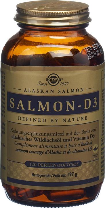 Actual product image Solgar Salmon-D3 Beads (120 Piece, Capsules, 465 g)